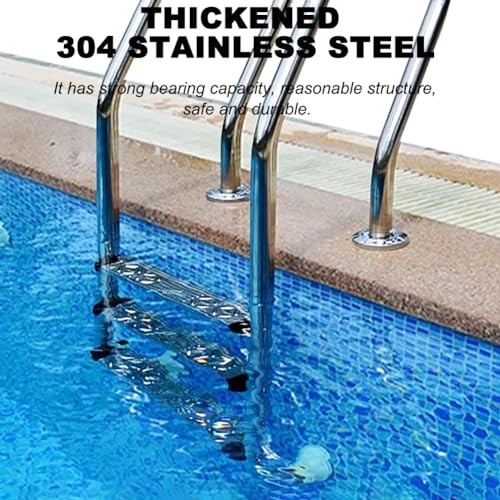 Escalera para piscina de acero inoxidable 304, con barandal miniatura 3