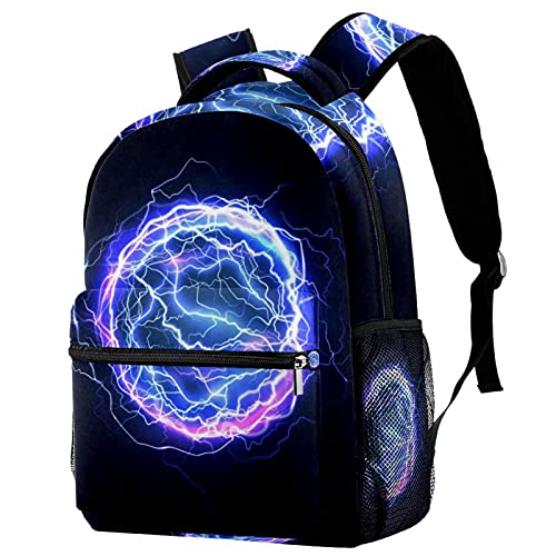 Sac à dos de voyage ergonomique noir avec poche bouteille pour ados