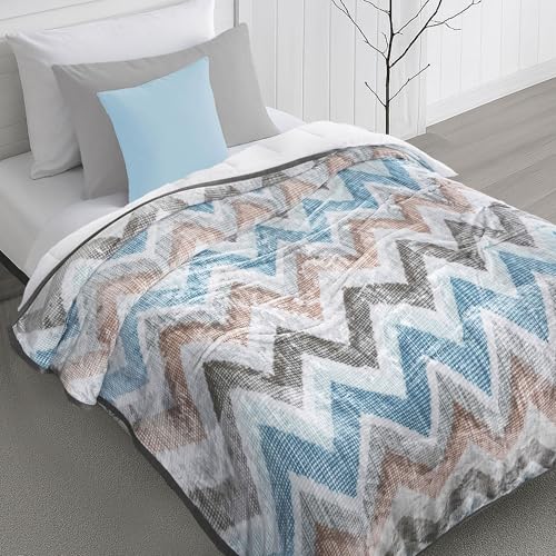 Image of MYTRIDENT Home Essential Flannel Printed Blanket for Winter Single Size (160 cm x 220 cm), 290 GSM, Mizuki
