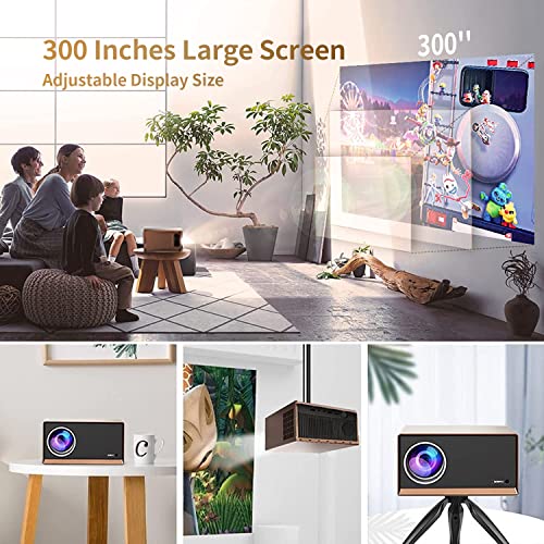 5G Wifi Bluetooth Projector 4K Support, Xidu 550 Ansi Lumen Native 1080P Portable Projector, 4D/4P Keystone Correction & Zoom Outdoor Projector, Home Theater Movie Projector For Tv Stick/Ios/Android #TOP5