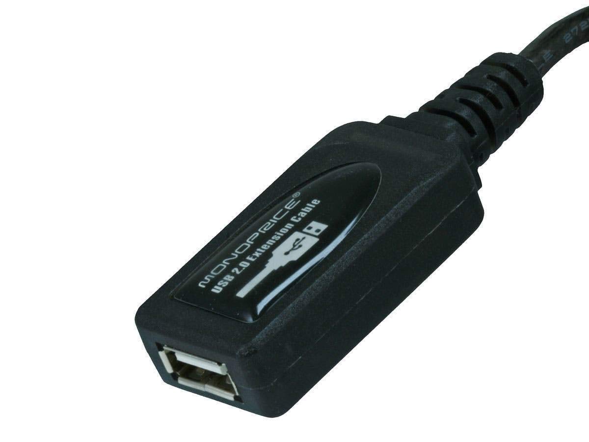 Cable USB 2.0 macho a hembra de extensión/repetidor activo, uso con PlayStation, Xbox, Kinenct, Oculus VR, unidad flash USB, lector de tarjetas, disco duro, teclado, impresora, cámara, 32 2
