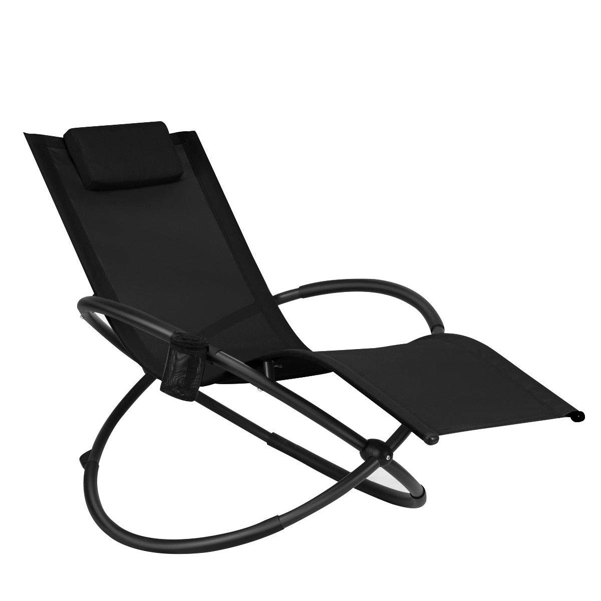 Buy Black Folding Textilene Zero Gravity Lounge Chair Orbital Frame
