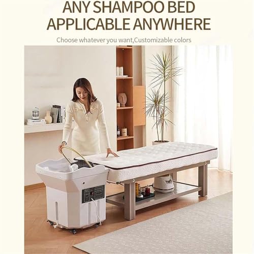 Japanese Head Spa Equipment with 60l Water Tank, Portable Thermostatic Head Spa Equipment Water Circulation Shampoo Basin, 180° Arc Design, for Hair Stylists Spa Equipment Hairdressing Chair - Image 3