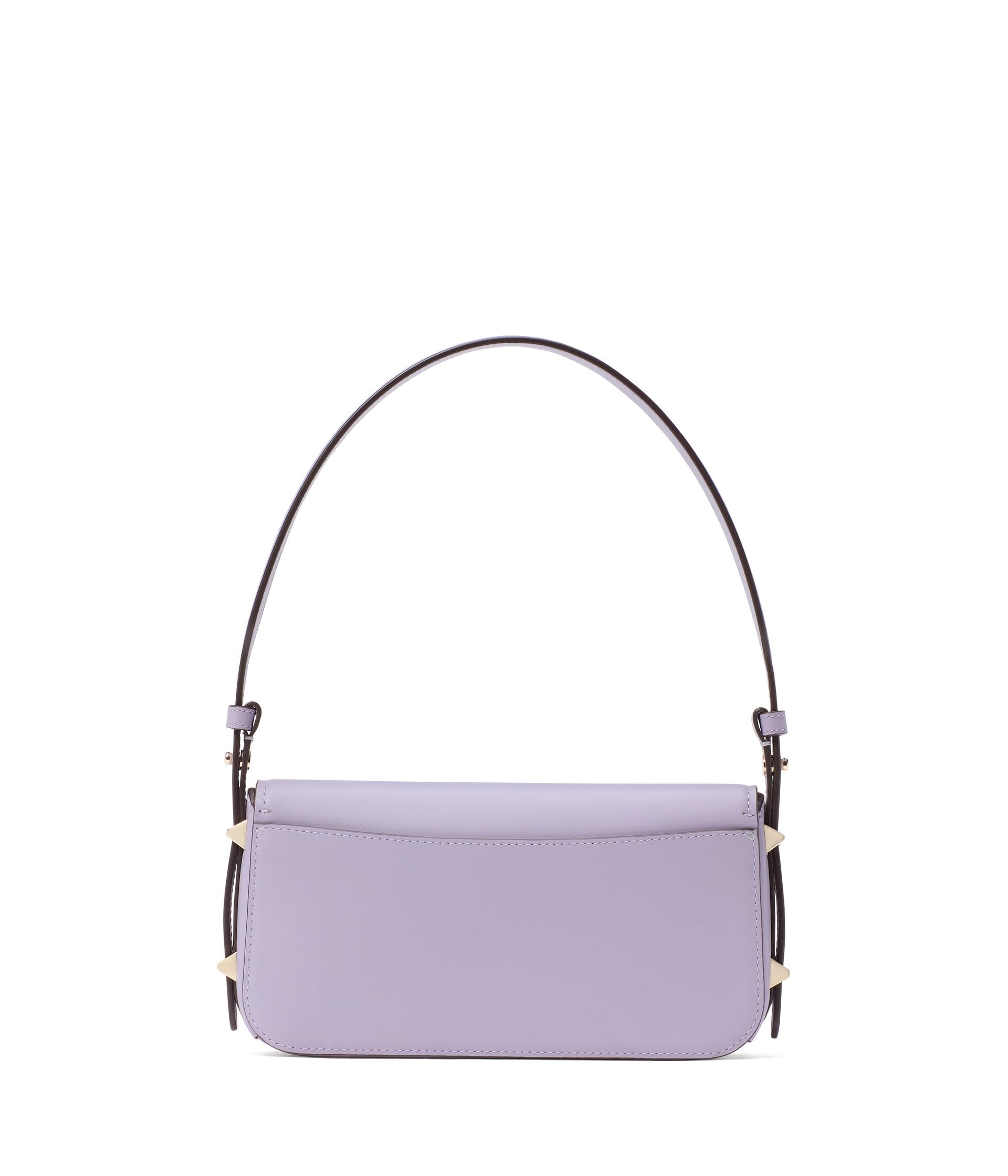 kate spade new york LIV Smooth Leather Small East-west Shoulder, Lavender Cream