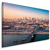 Muralo Lienzo decorativo (40 x 30 cm), diseño de puentes de Varsovia