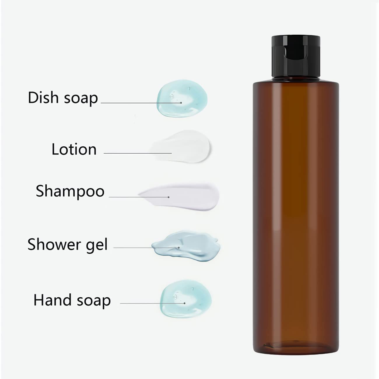 3 Flaconi Vuoti Da 250 Ml Con Spruzzatore - Bottiglie Marroni Per Profumi E Cosmetici - Foto 10