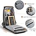 Kingsons Laptop Bag Anti Theft Backpack - Laptop Backpack 15.6 Inch Waterproof Nylon Travel Backpacks for Men, Computer Dayback with USB Charging Port for Business (A-Gray)