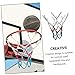 YARNOW 1pc Tricolor Basketball Mesh Heavy Duty Net for Outdoor Competition Easy Installation Weather Resistant Design for Schools and Training Institutions