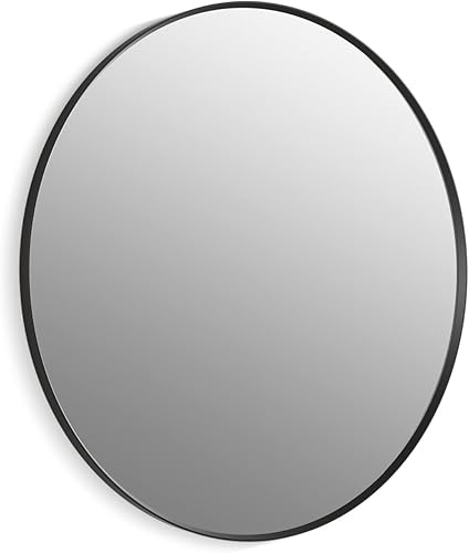 Miniatura 2 de KOHLER 31364-BLL Essential - Espejo rectangular de pared de 24 x 36 pulgadas, espejo de baño rectangular grande, espejo de tocador con marco, negro