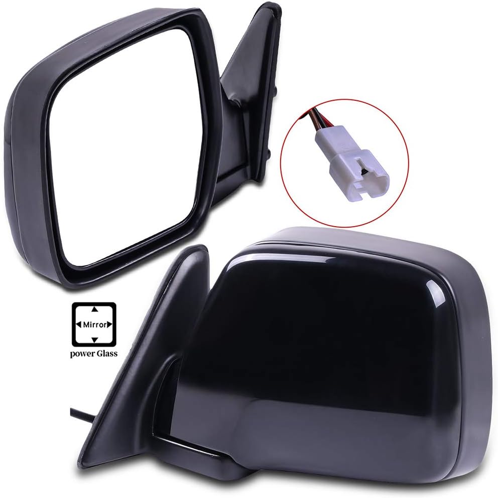 ECCPP Left and Right Side Mirrors Manual Folding Non-Heated Fit for 1990-1997 For Toyota Land Cruiser TO1320146 TO1321146