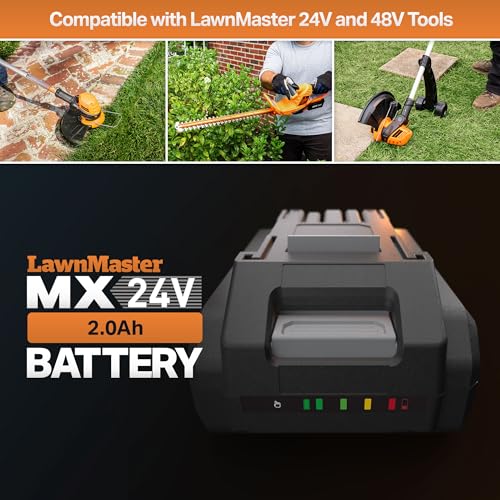 Image of LawnMaster MX24V 2.0Ah Battery - Compatible and Vacmaster 24V Cordless Products 24LB2004-CN