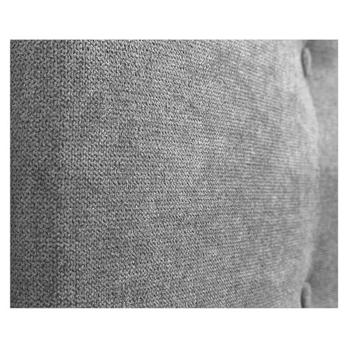 DHOME Cabecero de Polipiel o Tela AQUALINE Pro con 2 Hileras de Botones y Patas Cabezal Tapizado Cama Lujo (Tela Gris, 135x105cm (Camas 120/135/140)) - imagen 4