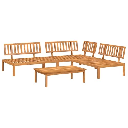 vidaXL Salon Palette de Jardin 4 pcs Bois d'acacia Massif,