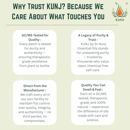 Image of KUNJ Olive Oil (Olea europaea) 100ML - 100% Pure & Natural, Cold Pressed, Undiluted - Therapeutic Grade Carrier Oil for Skin Care, Hair Nourishment, Massage & Hydration