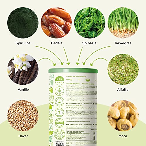 Morning Fuel - Ontbijt Smoothie Bowl - Havermout met vanille en matcha - Veganistisch, Voedingsstofrijk, Ontbijtvervanger - Afbeelding 3