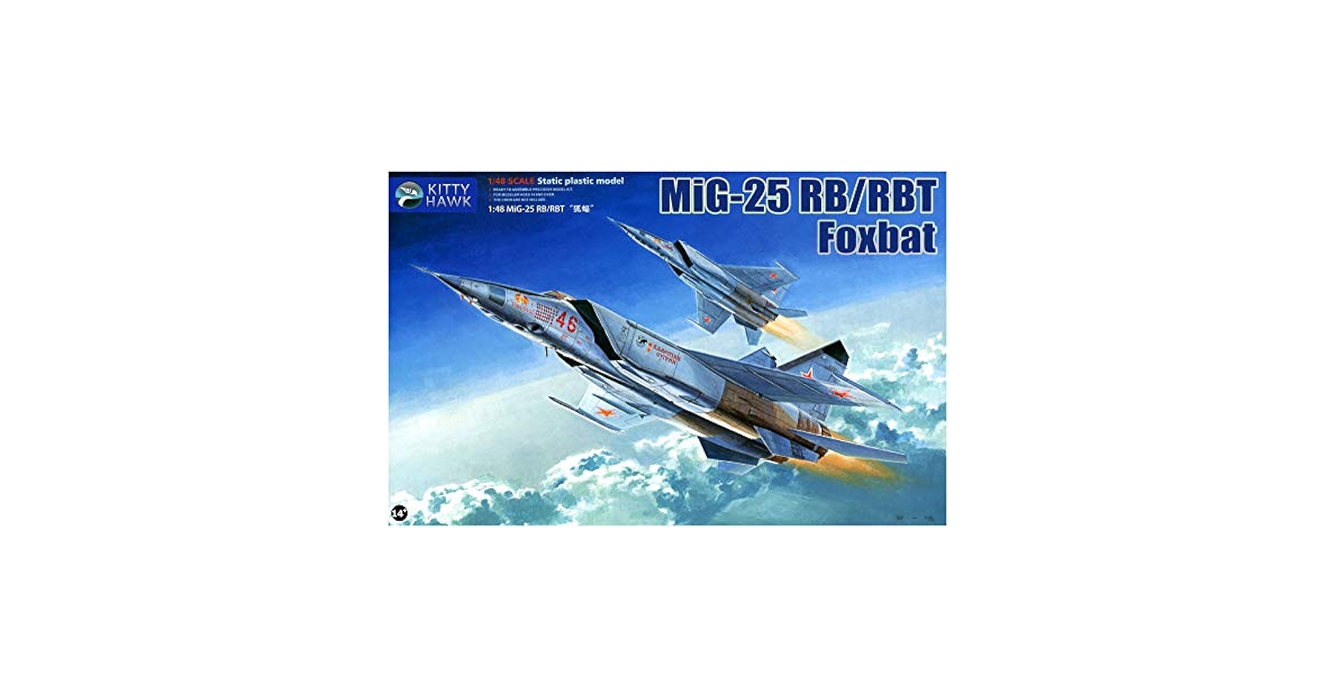 キティホークモデル 1/48 ソビエト空軍 MiG-25 RB/RBS フォックスバット プラモデル KITKH80113 mxn26g8 Amazon | キティホークモデル 1/48 ソビエト空軍 MiG-25 RB/RBS