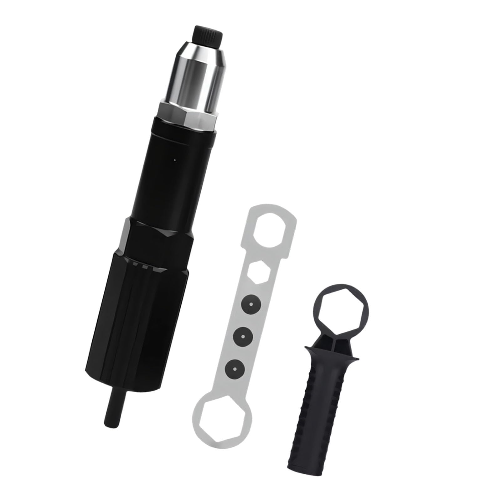 Multi Size Riveting Power Drill Includes Strong Alloy Tips Spell Shank Rivet Adapter