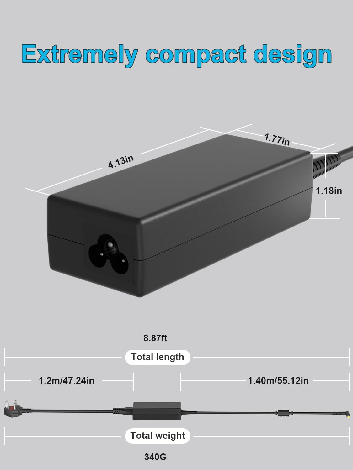 Ładowarka 19 V kompatybilna z Acer LCD Monitor H236HL SA230 G276HL G246HL G206HQL S271HL S240HL G236HL S220HQL S242HL G226HQL S230HL 19.520 20 2 1,5 23 23,8 24 25 27 cali Laptop