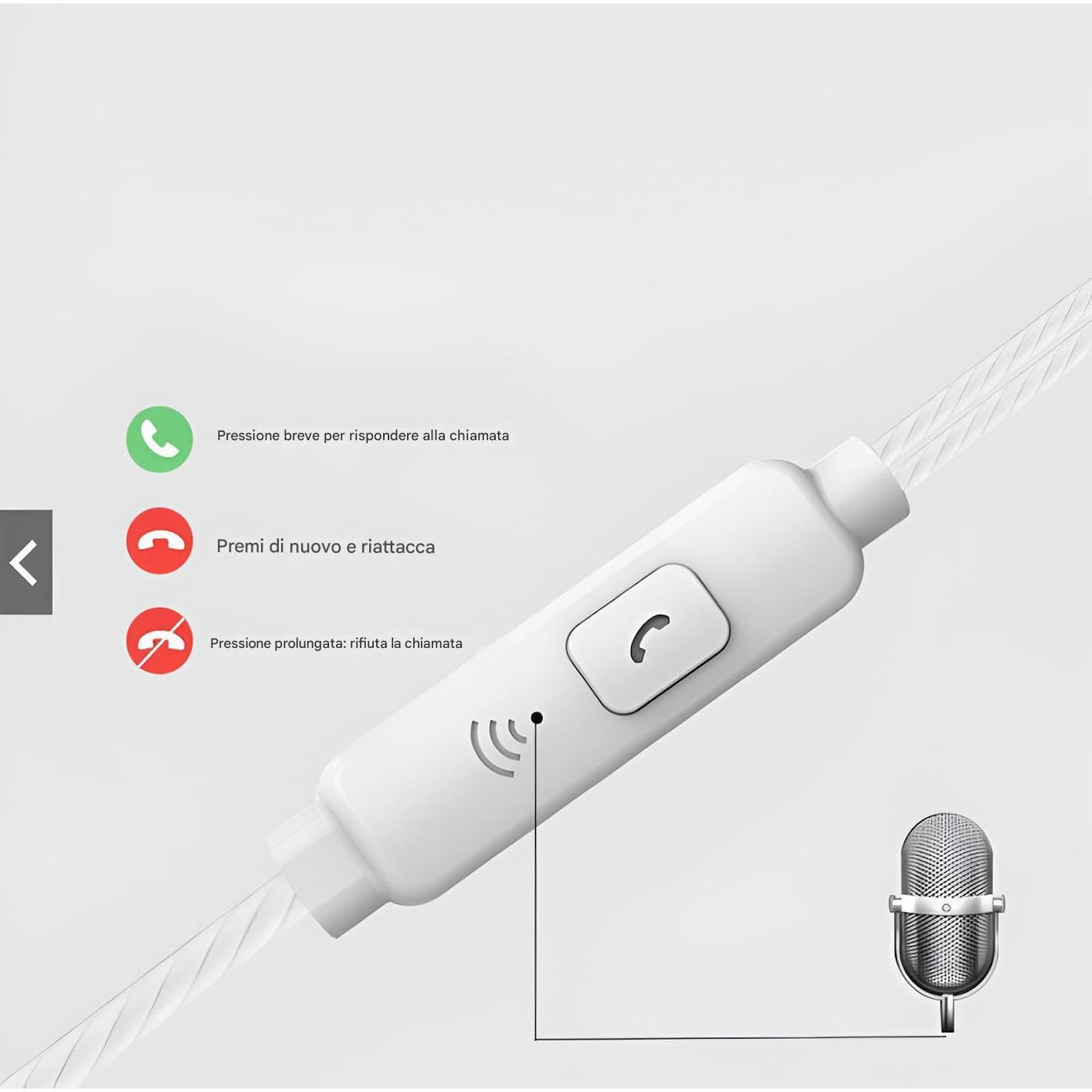 Generico Auricolari cablati, cuffie cablate | Telefoni auricolari con cavo | Auricolare a cavo Boost da 3,5 mm per la musica per allenamento per aerei da viaggio da viaggio