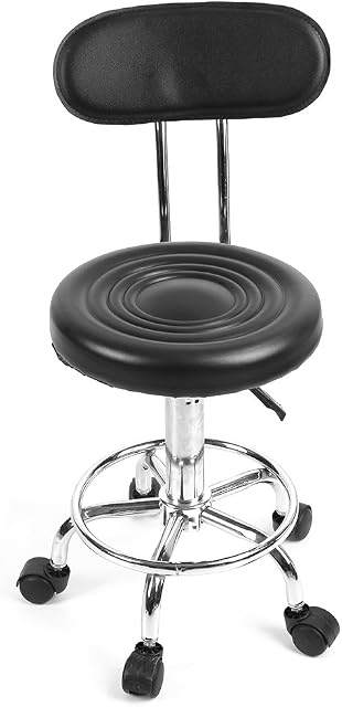 Barber Chair, Adjustable Black Salon Hairdressing Styling Chair Barber Massage for Barber Massage Beauty Studio