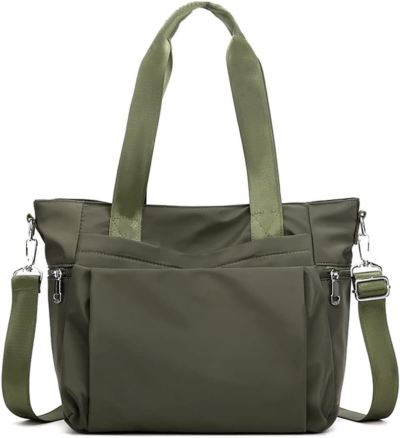 Women Nylon Tote Bag Water resistant Multi-function Shoulder Handbag Light Travel Messenger Bags