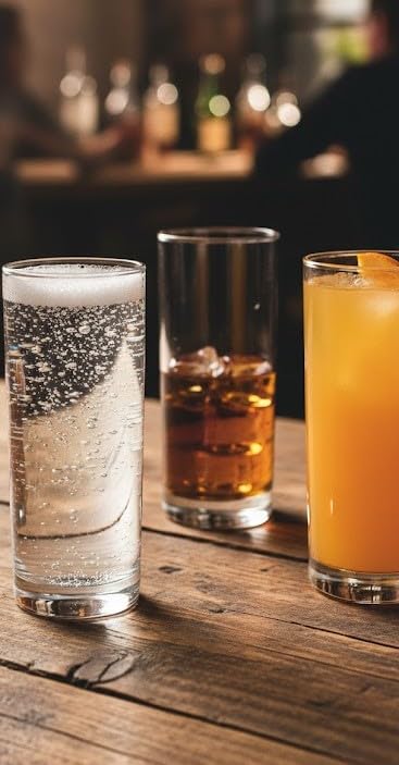 Vaso Cristal de Tubo 310ml – Set 6 Unidades – Vasos Elegantes, Resistentes y Versátiles