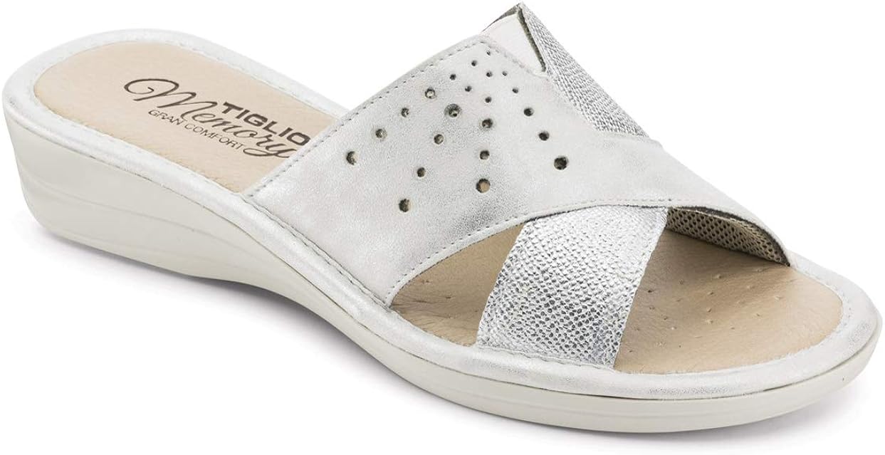 Ciabatte Comfort Blu Da Donna Con Strappo - Foto 9