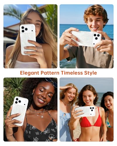 Coque iPhone 10 Pro Max compatible avec MagSafe au motif de colonne vertébrale nacrée - 5