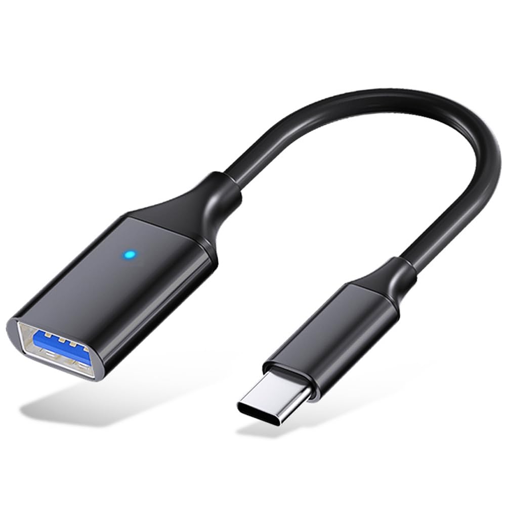 Amzpas Adattatore USB C A USB 3.0 – Cavo OTG In Nylon Con Trasferimento A 480 Mbps, Compatibile Con IPhone 16, Galaxy S24, Xiaomi E Huawei