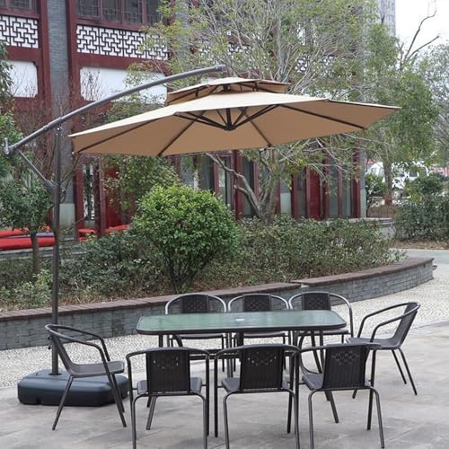 Sangles et auvent de remplacement pour parasol de jardin résistant aux intempéries