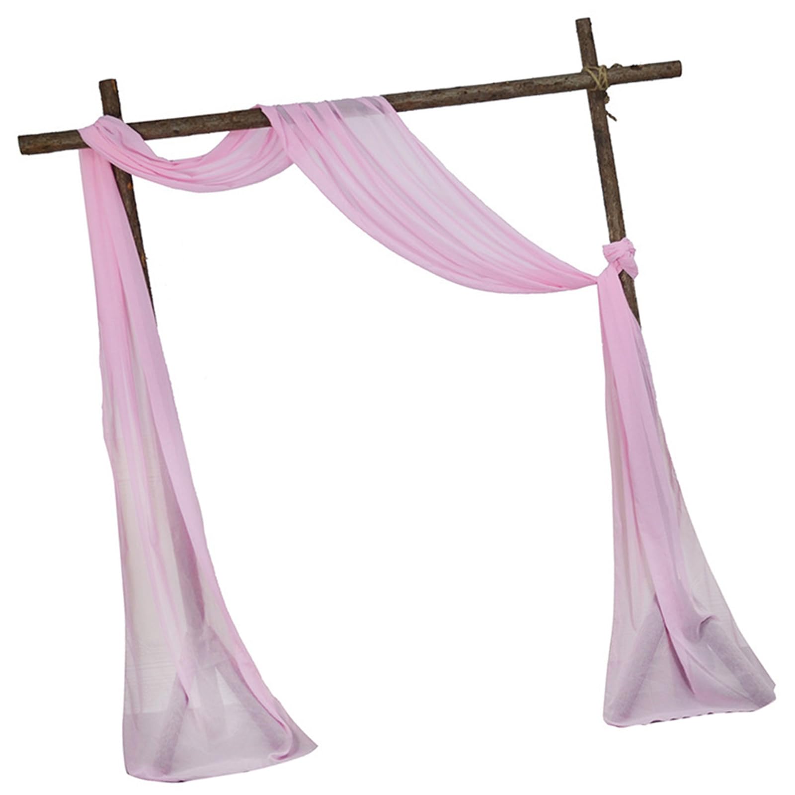 Tsophreniq Sheer Voile Wedding Arches Drape Lightweight Polyester Fabric Curtain for Wedding Arches Ceremony Backdrops Party Voile Drapery Backdrops
