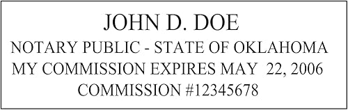 Miniatura 3 de Sello notario de tinta de sello de tinta personalizada, sello de goma, sello de autonomía de tinta para el estado de Nevada