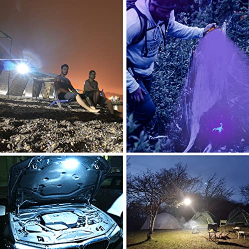 Uv Flashlight Camping Light , Iodoo 10000Mah 48 Led Uv Floodlight 3000Lm White Light Pet Urine Detector For Dog/Cat Urine, Dry Stains, Bed Bug #TOP5