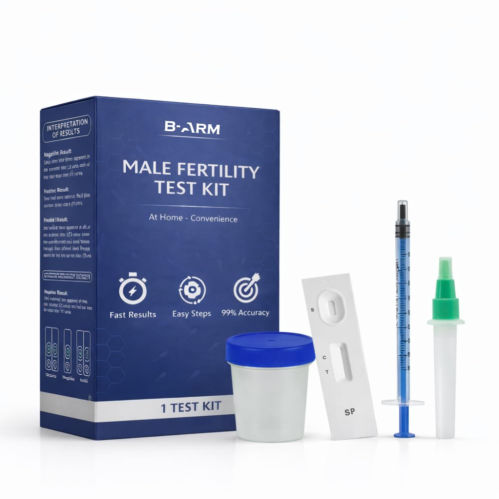B-Arm Male Fertility Test Kit (Pack of 1) | 99% Accuracy, 5-Minute Results |