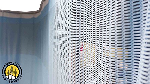 DevLon NorthWest Medical Curtains Privacy Hospital Cubicle Curtain with Flexible Track 20 Foot W x 9.3 Foot H Light Blue - Thumbnail 4