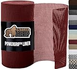 Gorilla Grip Original Drawer and Shelf Liner, Non Adhesive Roll, 12 Inch x 20 FT, Durable and Strong, for Drawers, Shelves, Cabinets, Storage, Kitchen and Desks, Red