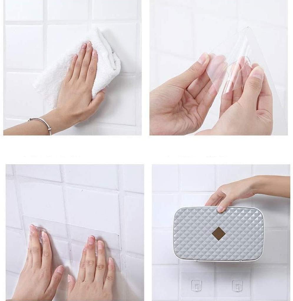 Uchwyt Papier Plastikowe Wodoodporne Pudełko Na Chusteczki Uchwyt Papier Toaletowy Łazienka Ścienny Rolkę Papieru Organizator Rack Toaletowy(A-Gray)