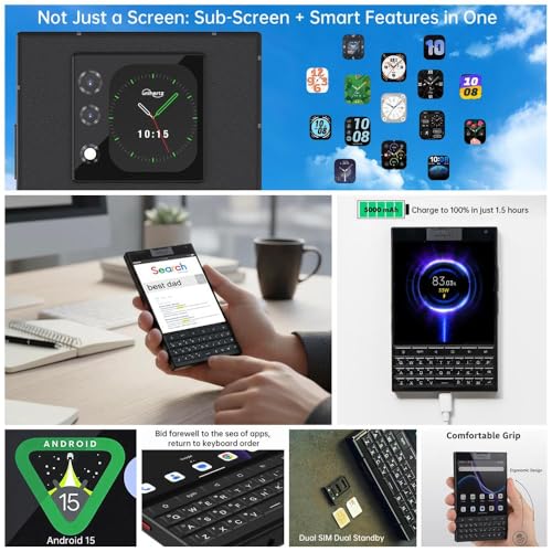 Image of Unihertz Titan 2 5G QWERTY Keyboard Android -12Gb + 512Gb - Dual Screen 4.5 inch HD+ + 2.0 inch Rear Display - 50MP Camera - 5050mAh Battery with 33W Fast Charging