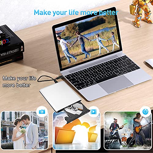 image for Bewinner USB3.0 Blu-Ray Laptop PC Disc Burner with External Optical Dr