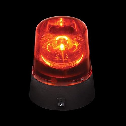 Miniatura 2 de ArtCreativity Luz LED roja de sirena de policía, juguete intermitente giratorio de 4.5 pulgadas con baterías, decoración de fiesta y divertido