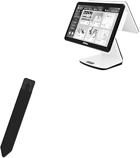 BoxWave Stylus Pouch Compatible with ASSUR AP20 All-in-One POS Terminal - Stylus PortaPouch, Stylus Holder Carrier Portable Self-Adhesive for ASSUR AP20 All-in-One POS Terminal - Jet Black