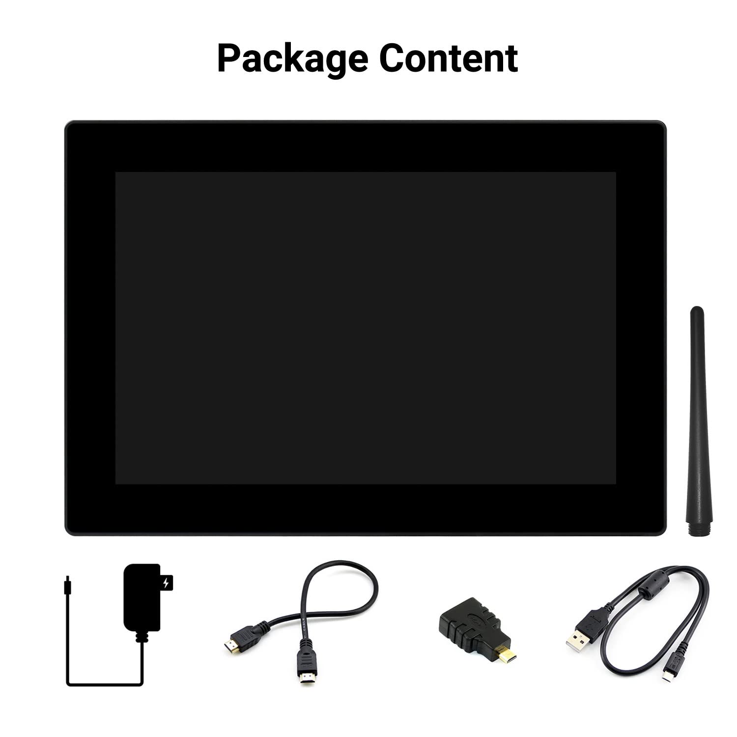 Waveshare 10.1inch HD Capacitive Touch Screen LCD (G) with 1920×1200 Resolution HDMI IPS Display, 10-Points Touch Fully Laminated Screen 160°Viewing Angle, Supports Raspberry Pi/Jetson Nano/PC