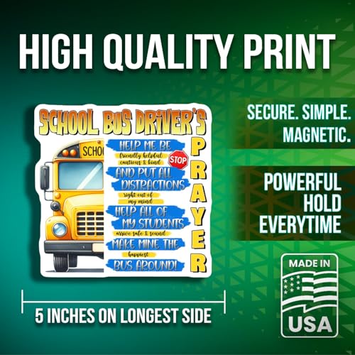 Imanes School Bus Driver's Prayer - Pack 2 - 5 pulgadas miniatura 2