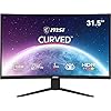 MSI G32C4X, Monitor Gaming Curvo 31.5″, FHD (1920 x 1080), 250Hz, VA, Curvatura 1500R, 1 ms de Respuesta, 250 Hz, 300 nits, 16:9, FreeSync Premium, Negro