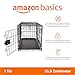 Amazon Basics Zusammenklappbarer Hundekäfig aus Metalldraht mit Bodenschale, Einzeltür, schwarz, L 56 x B 33 x H 40 cm