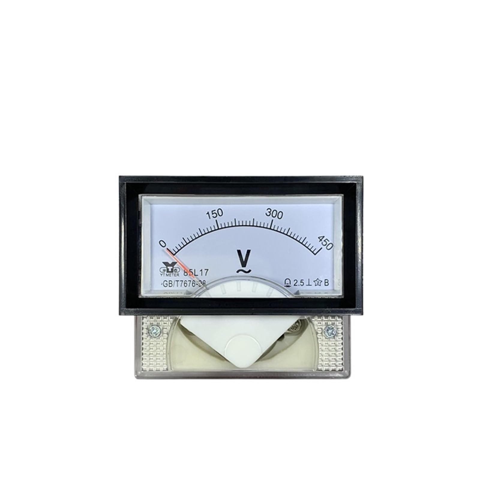 Voltmetro AC 85L17, 5 V, 10 V, 15 V, 20 V, 30 V, 50 V, 100 V, 150 V, 250 V, 300 V, 450 V, 500 V, 600 V, telaio nero, circuito domestico di misurazione (AC 250 V)