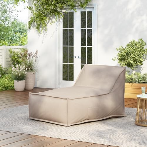 Christopher Knight Home Venny 48" L Outdoor Bean Bag Chair,