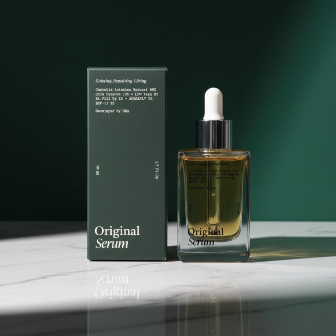 THEUNA Original Repair Serum – Hydrating & Firming Korean Skincare with Centella Asiatica Extract | Anti-Aging K-Beauty Serum 50 ml / 1.69 fl oz