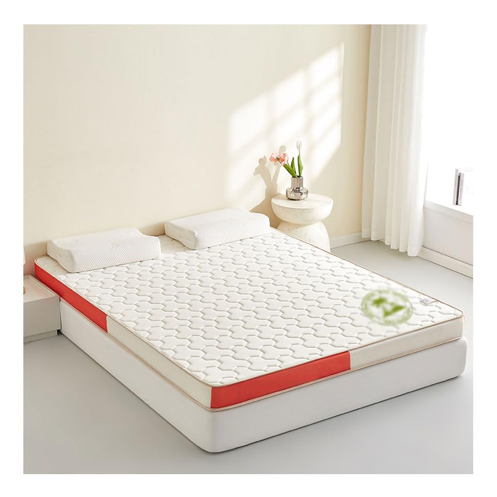Ghygetrich Mattress Topper, Single Mattress Double Mattresses Double Mattress Topper Memory Foam Mattress Topper Red 180x200cm