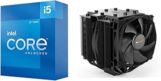 Intel Core i5-12600K Desktop Processor 10 (6P+4E) Cores up to 4.9 GHz Unlocked  LGA1700 600 Series Chipset 125W & be Quiet! Dark Rock Pro 4, BK022, 250W TDP, CPU Cooler